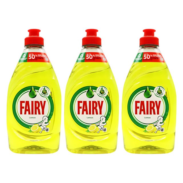 Fairy Washing Up Liquid Lemon, 320ml - Pack of 3