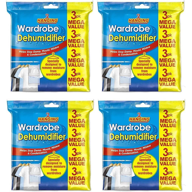 12 x Wardrobe Dehumidifier